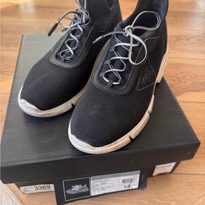 Prada Women's Black and White Athletic Sneakers